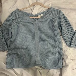 Blue Long Sleeve Sweater